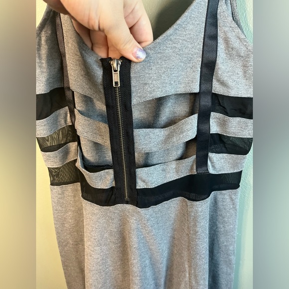 Grey Spaghetti Strap Dress H & M size L - Picture 3 of 6